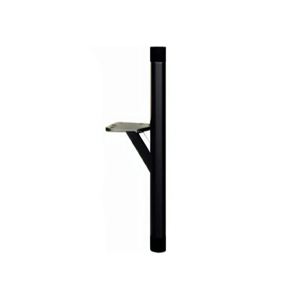 Picior Mobila Slide Single Long Negru Mat