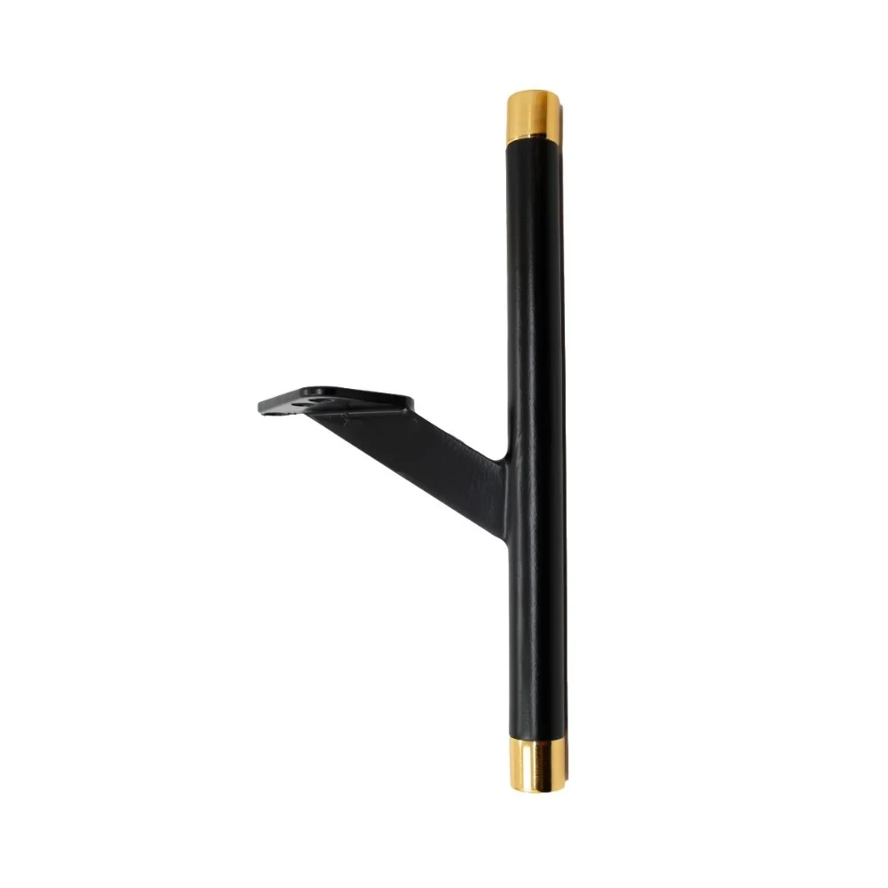 Picior Mobila Slide Single Long Negru Mat + Auriu Lucios