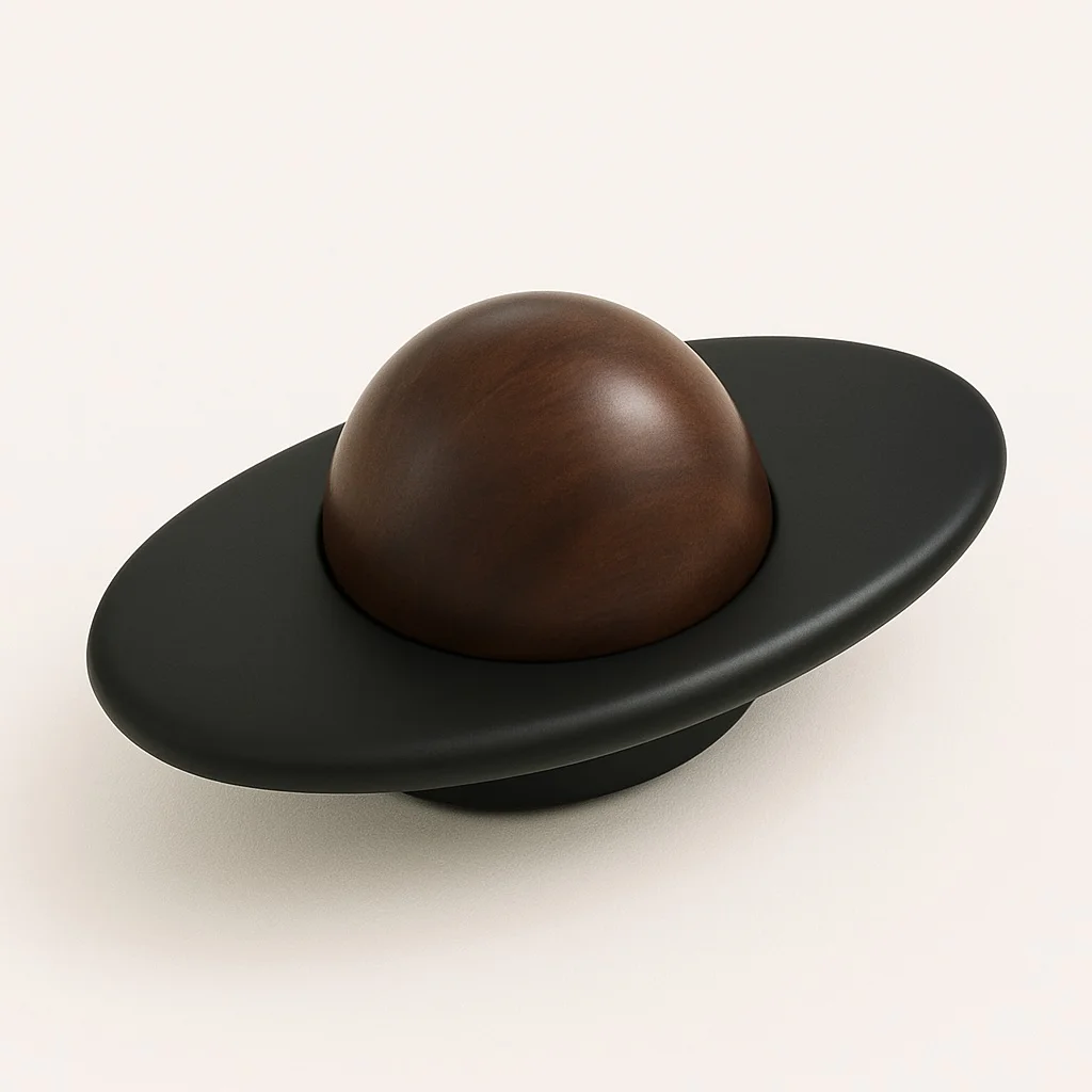 Cuier Avocado Negru Mat + Lemn