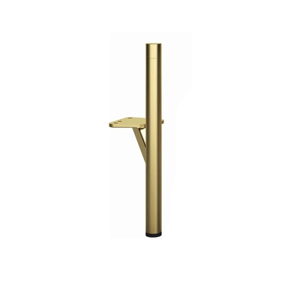Picior Mobila Slide Single Long Auriu Mat